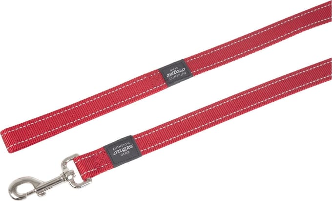 Rogz Utility Lange Lijn Rood - Hondenriem - 180x2.5 cm