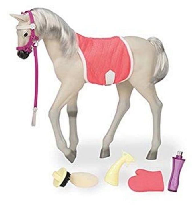 Veulen 30 cm met Verzorgingsset voor Poppen