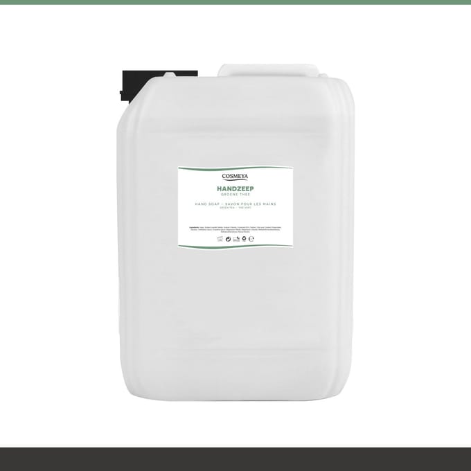Handzeep - Groene Thee - Transparant - 5 Liter - Cosmeya | Navullen.com Navullen Cosmeya.nl Ltr Jerrycan Navulling