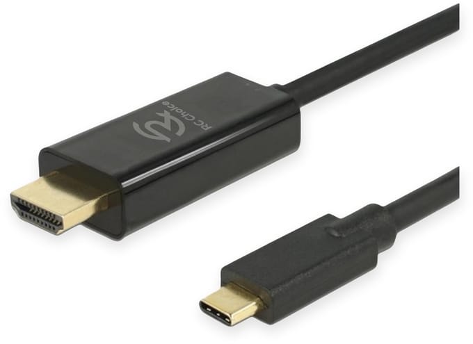 USB C naar HDMI Kabel - 4K 30Hz - 1.8 meter - USB-C Male naar HDMI Male