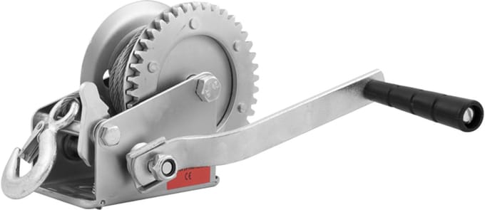 Handlier ongeremd - 15 m kabel - 540 kg - TRAILERGEAR