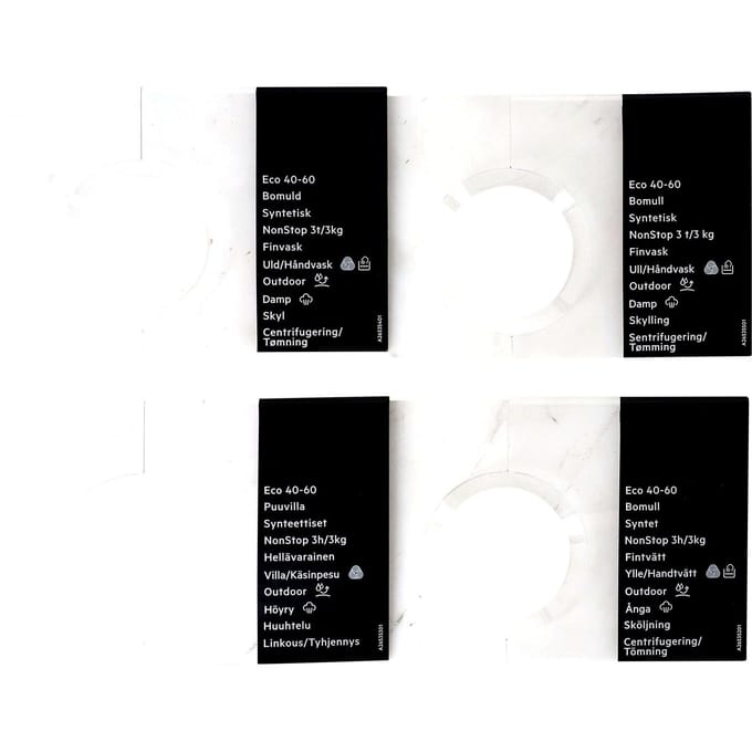 AEG programmaplaat, knop, zelfklevend, DA,NO,FI,SV 140117839203
