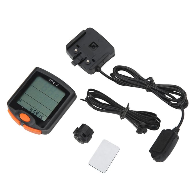 Fietscomputer Bekabeld Waterdicht Fietscomputer Metrische Inch Eenheden Multifunctionele Fiets Snelheidsmeter black