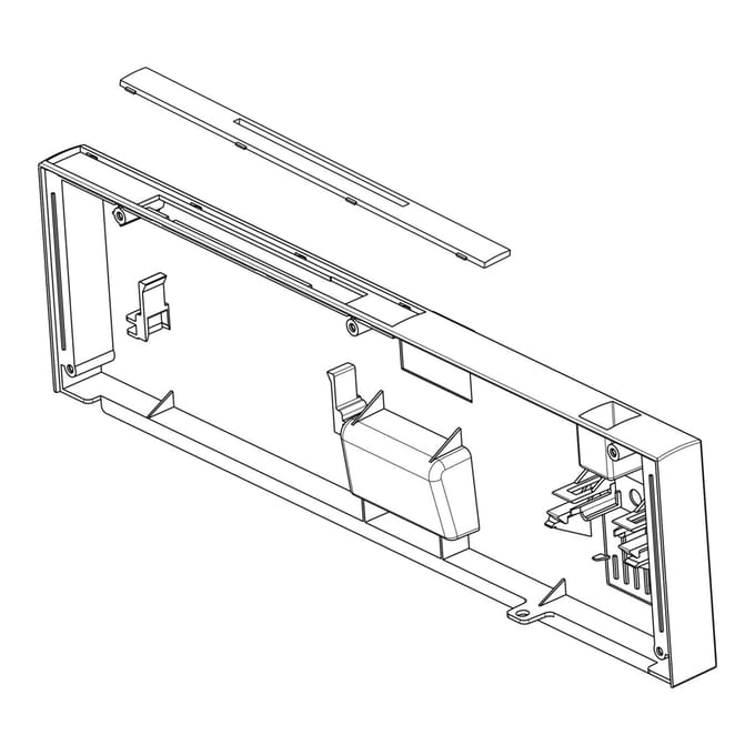 AEG controlepaneel, zwart, Zanussi, 1173158609