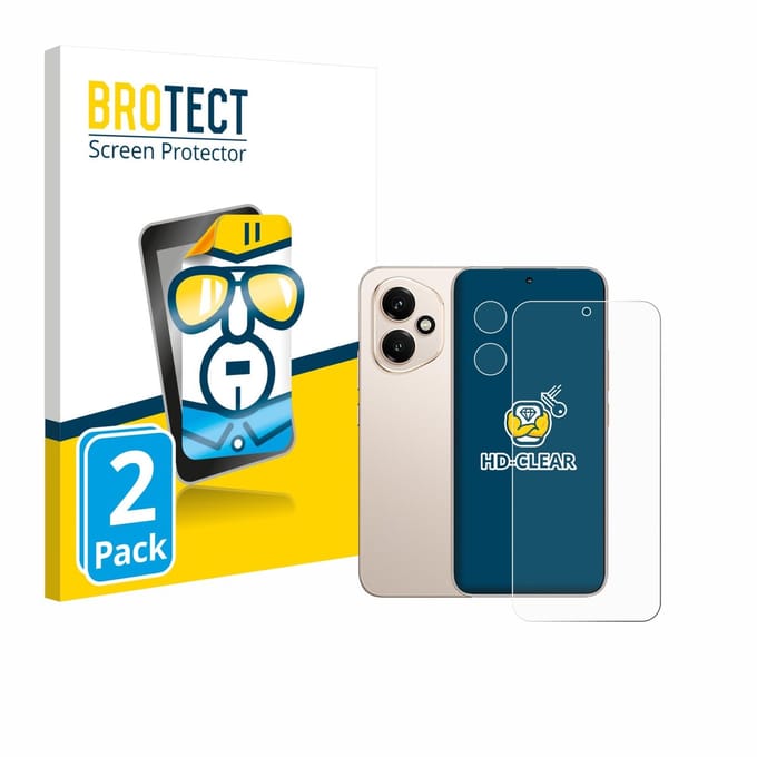 BROTECT - Screenprotector voor Honor 400 (Voor+Camera) - Folie Beschermfolie transparant 2 Stuks