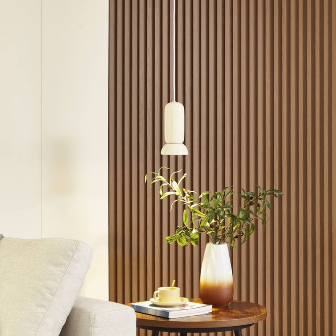 Lindby - hanglamp - 1licht - Keramiek - H: 21.5 cm - GU10 - crème