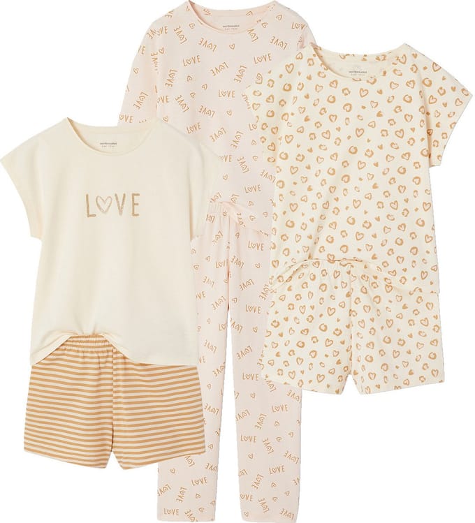 Vertbaudet Set van 3 luipaardpyjama's