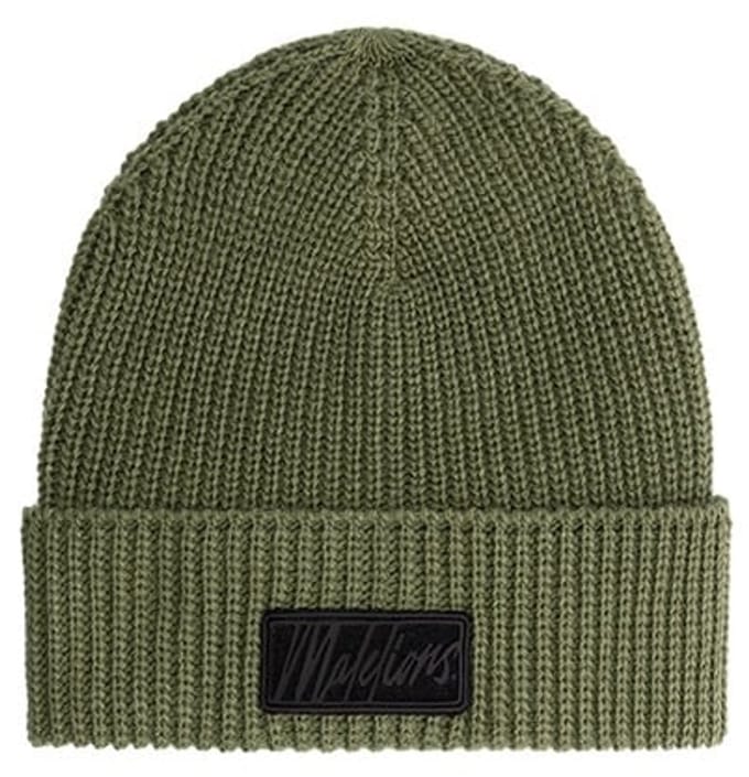 Malelions Men Ribbed Logo Beanie