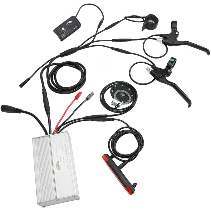 Elektrische Fiets 36V48V 30A Waterdichte Controller met S810 Display Kit voor 36V48V 1000W Motor black