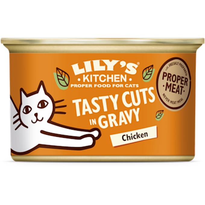 Lily’s Kitchen Cat Tasty Cuts Kattenvoer - Blik - Kip - 24 x 85 g