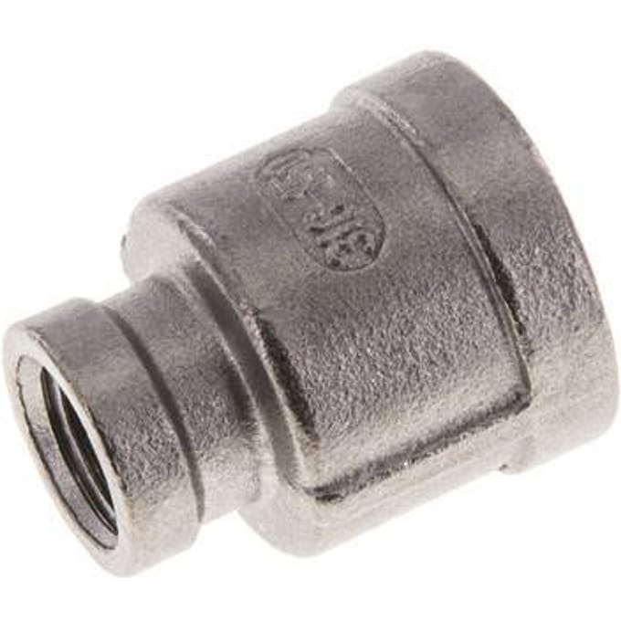 1/2'' NPT x 1/4'' NPT RVS Ronde Sok 16 Bar