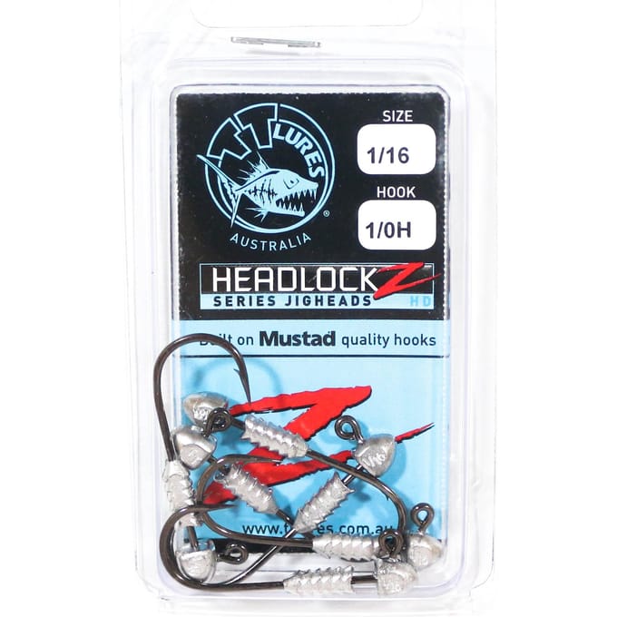 Tackle Tactics TT Headlockz HD jigkop 1/16 oz 1/0 6/pak (3542)