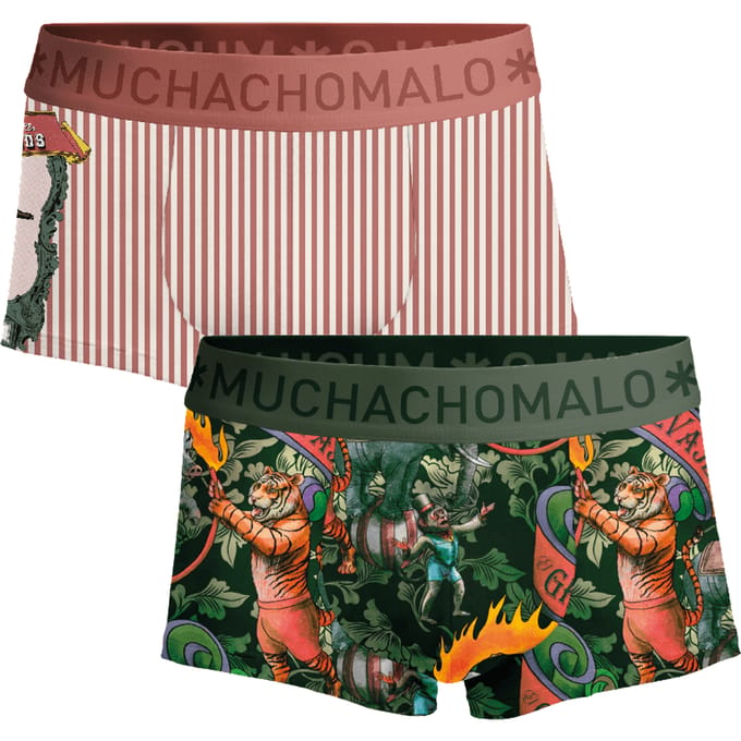 Muchachomalo Heren 2-pack trunks circus animals