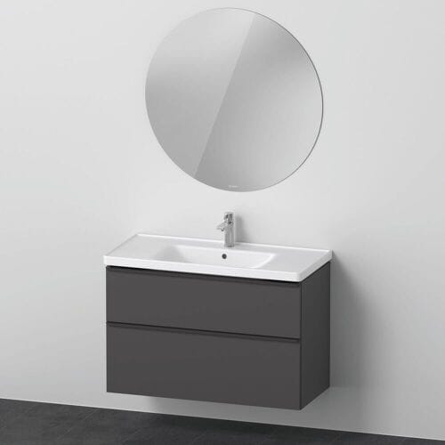Duravit D-Neo furniture set with round mirror 100.5 cm DE011104949