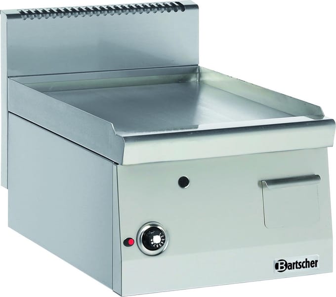 Grillplaat | Gas | 60cm diep | 40cm breed glad | Bartscher | 1311413
