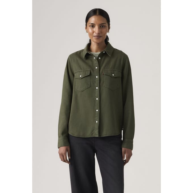 Levi's Iconic Western Lightweight Shirt Größe: S | Longsleeves Outlet | Damen