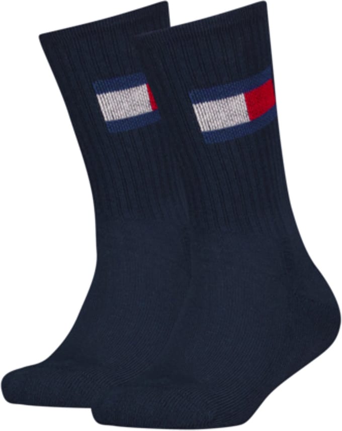 Tommy Hilfiger Kinder Sportsokken 2-Pack Navy