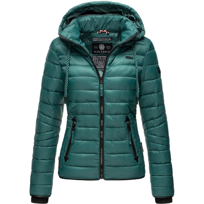 Navahoo Dames Gewatteerde Jas Lulana – Licht, Trendy & Afneembare Capuchon