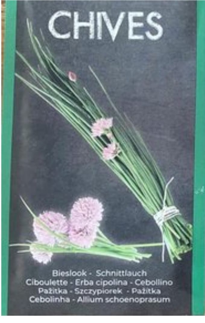 Bieslook zaden (Chives), Basilicum (Basil), Cherrytomaat (Cherry tomato)