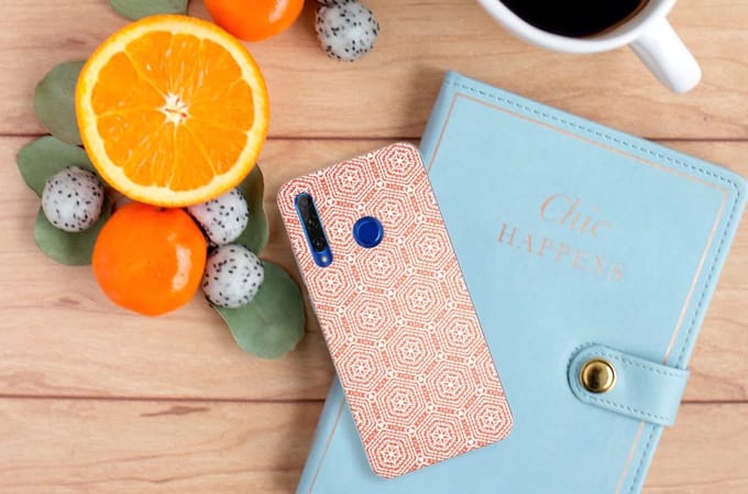 Honor 20 Lite TPU bumper Pattern Orange