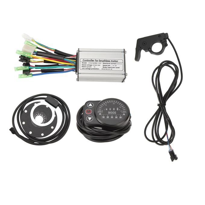 36V 48V 250W Elektrische Fiets Conversie Kit Motor Controller Duim Gashendel PAS Pedaalondersteuning Sensor gray