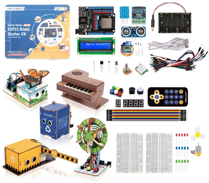 ACEBOTT ESP32 Starter Kit QE200 + QE201 – Complete IoT & Elektronica Set