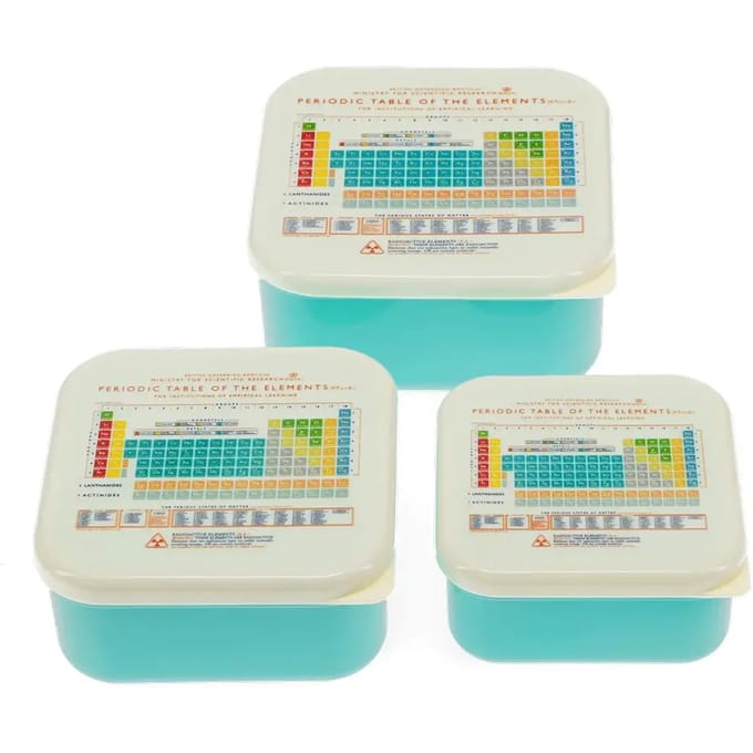 Dozen en andere snackopbergers Rex London Periodic Table (x3)