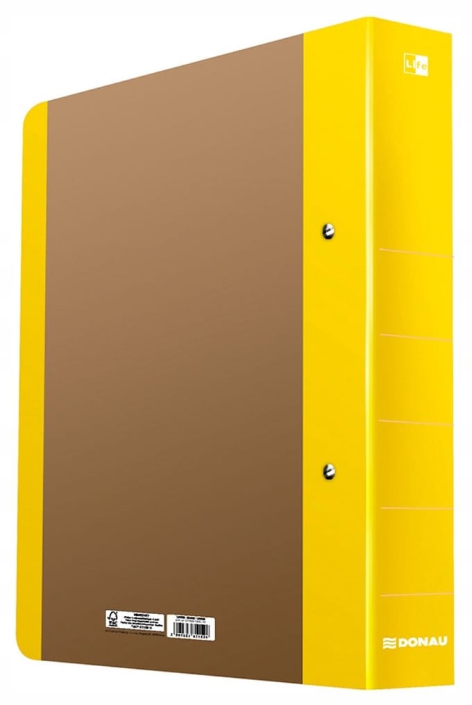 Donau Life Ringband A4 50mm Geel - FSC Gecertificeerd