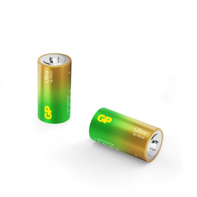 GP Alkaline Ultra C Baby Batterijen (2-pack)