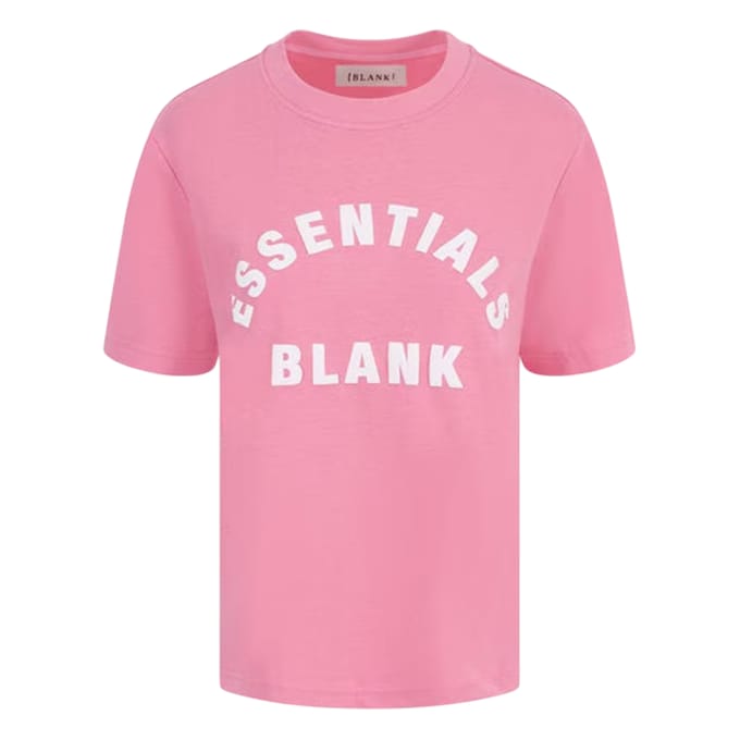 Blank Essentials Dames/Dames Oversized Vriend T-shirt (Pop Roze)