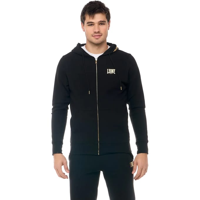 Hooded sweatshirt met rits Leone New Gold