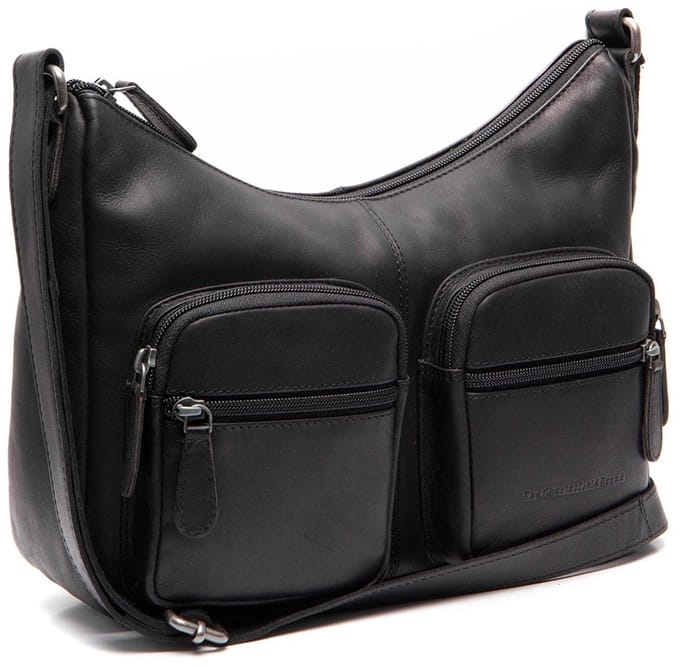 The Chesterfield Brand Valenora Waxed Pull Up Schoudertas - Zwart
