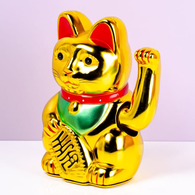 OOTB Zwaaiende Lucky Cat - Goud
