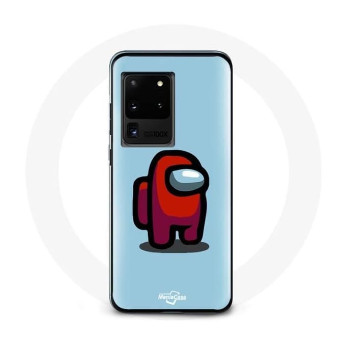 Coque - Samsung - Galaxy S20 Ultra - Souple - Bleu - Motif Among Us bleu
