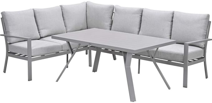 Garden Impressions Senja lounge dining set 3-delig links - valley sand