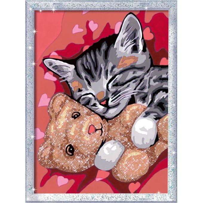 Ravensburger CreArt Peaceful Kitten - Schilderen op nummer voor kinderen