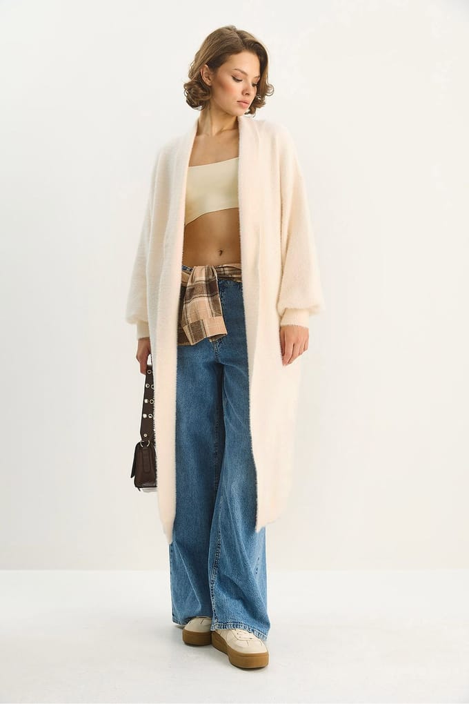 Overmaat Brei Cardigan