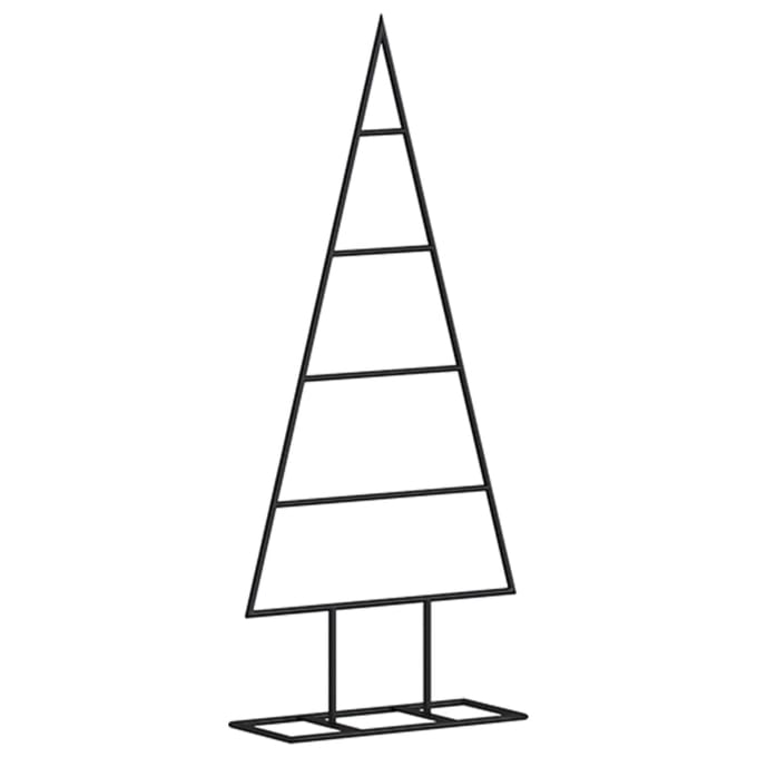 vidaXL - Kerstdecoratie - kerstboom - 60 - cm - metaal - zwart