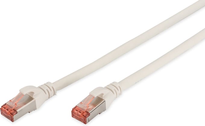 DIGITUS Professional patch cable - 50 cm - white - Wit - 0.5m