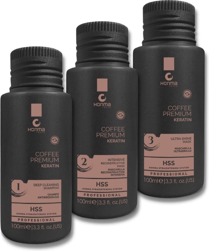 Honma Tokyo Coffee Premium Keratine Behandeling Kit 3x100ml