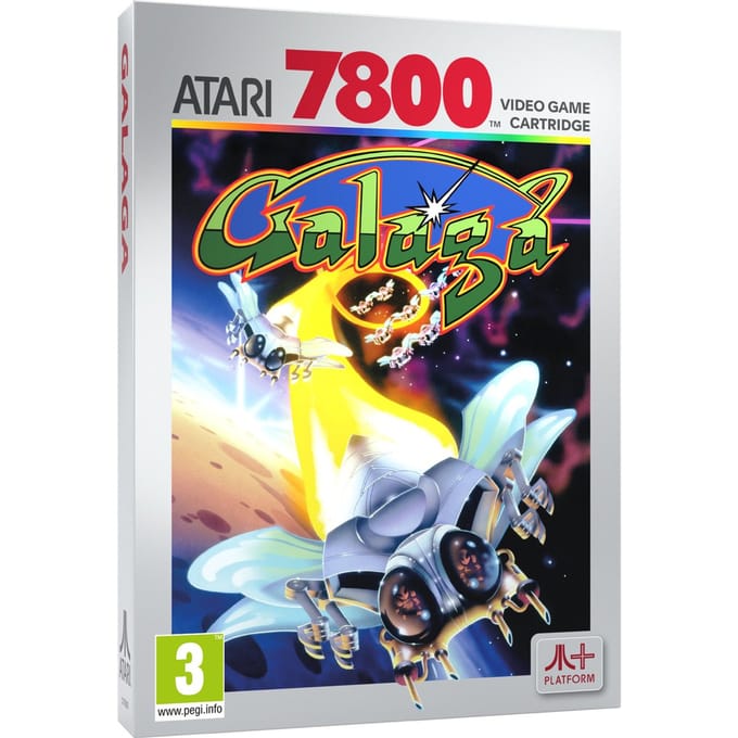ATARI x NAMCO Cartridge - Galaga - Atari 2600+, Atari 7800+, Atari 7800