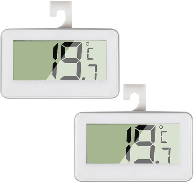 Digitale Koelkastthermometer Set - Mini Vriezesthermometer met LCD Display °C/°F voor Keuken en Thuis