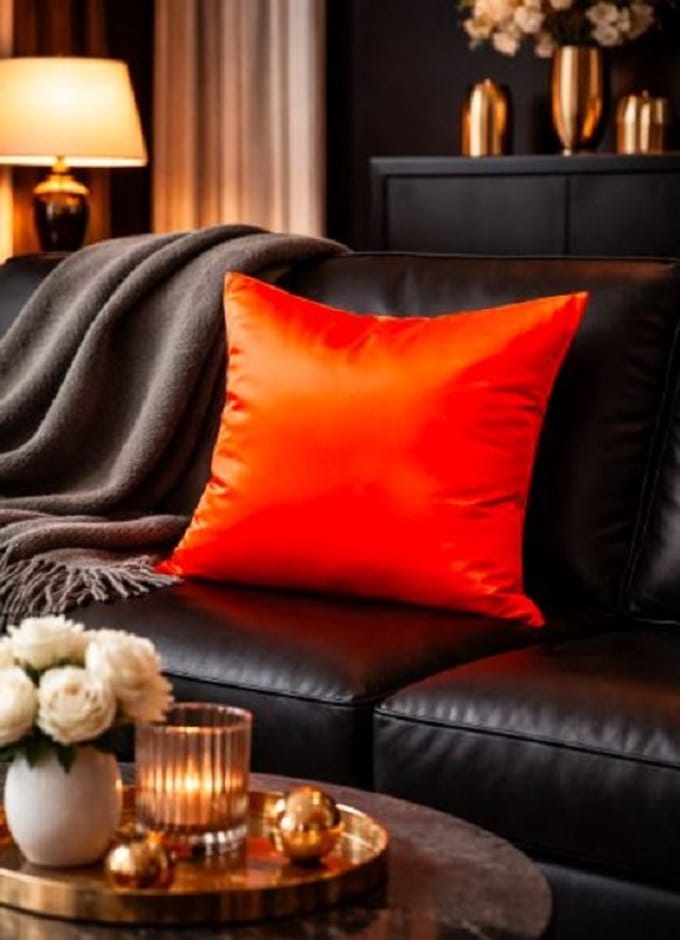 Soft Glow Collection Kussenhoes – Oranje – 45x45 cm