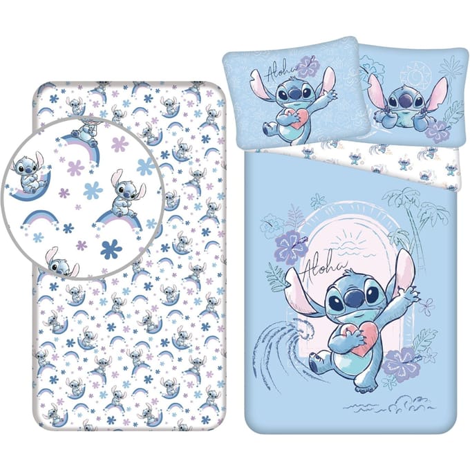 Lilo & Stitch Dekbedset - Dekbedovertrek - Hoeslaken - Kussensloop