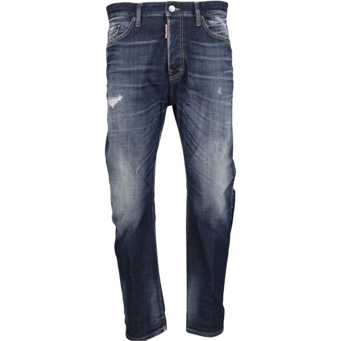 Dsquared2 Donker Marineblauw Desert Wash Bro Jeans