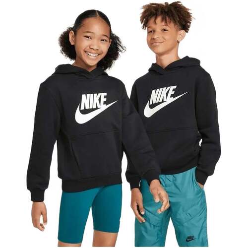 Nike Club Fleece Sweater Met Capuchon Kinderen-Zwart