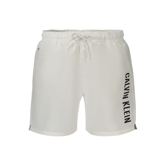Calvin Klein Witte Polyester Korte Broek voor Mannen