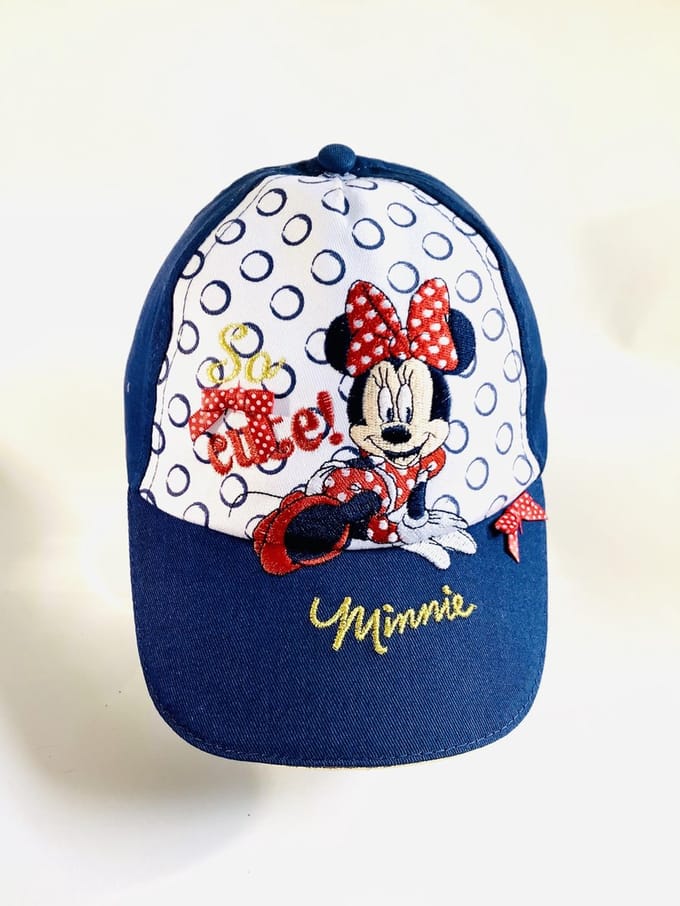 Minnie Mouse cap blauw 52cm 2-5 jaar
