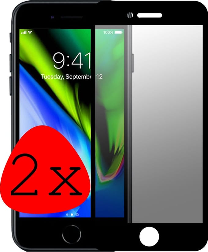 Screenprotector Geschikt voor iPhone 6s Screenprotector Privacy Beschermglas - Screenprotector Geschikt voor iPhone 6s Screen Protector Full Screen Privacy - 2 Stuks