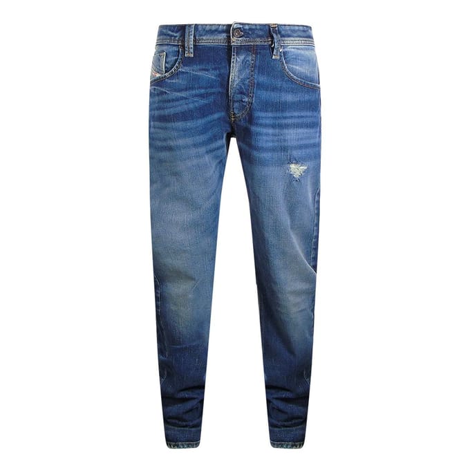 Diesel Heren Larkee-X Denim Jeans (Donkerblauw)